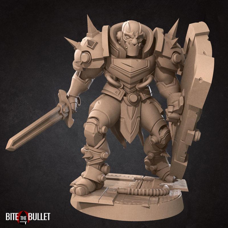咬下子弹——战forge战士3D打印模型|Bite the Bullet – Warforged Warrior – 3D Print Model STL