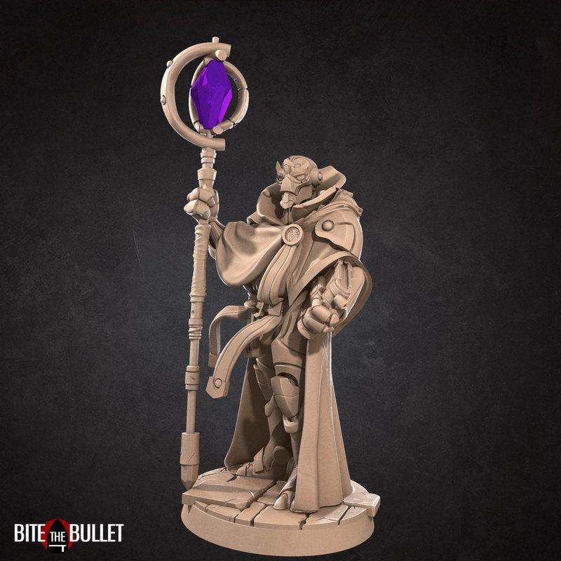 咬牙坚持——战争铸就战灵 3D打印模型|Bite the Bullet – Warforged Warlock – 3D Print Model STL