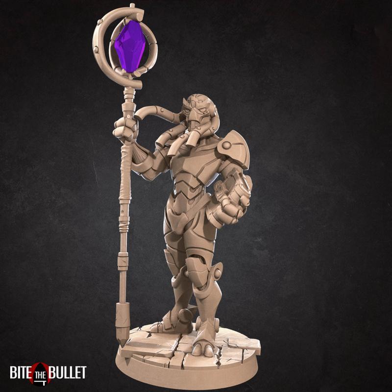 战锤机械战灵 3D打印模型|Bite the Bullet – Warforged Warlock Mechanical – 3D Print Model STL