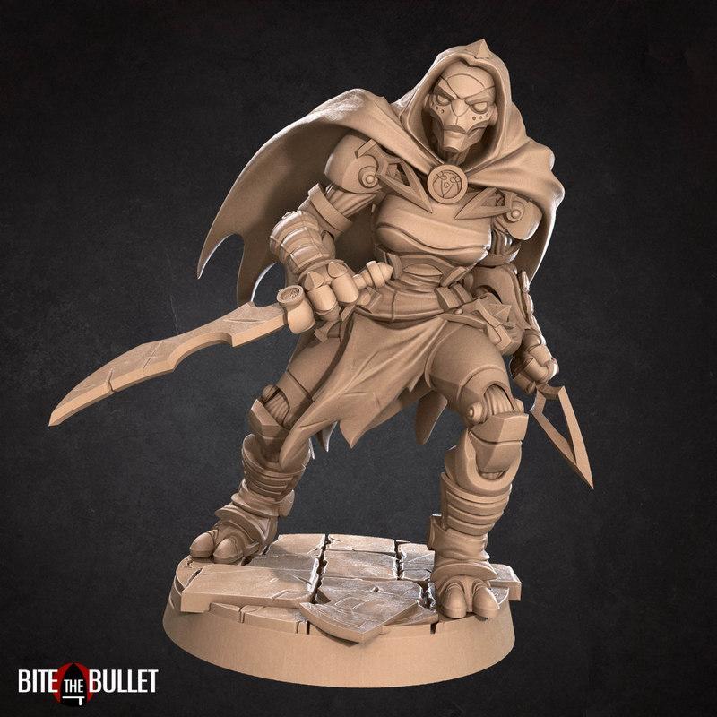 咬牙前行——战forge rogue 3D打印模型|Bite the Bullet – Warforged Rogue – 3D Print Model STL