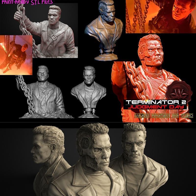 Walades Studio - 铁血战士2 - 变形金刚3D打印模型|Walades Studio – Terminator 2 – 3D Print Model STL