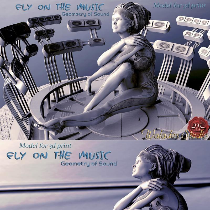 飞舞于音乐之中——3D打印模型|Fly on the music – 3D Print Model STL
