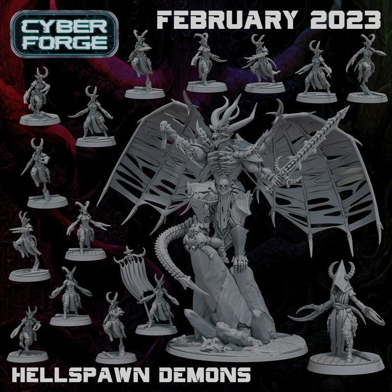 Cyber Forge迷你模型2023年2月发布——3D打印可下载STL文件|Cyber Forge Miniatures February 2023 – 3D Print Model STL