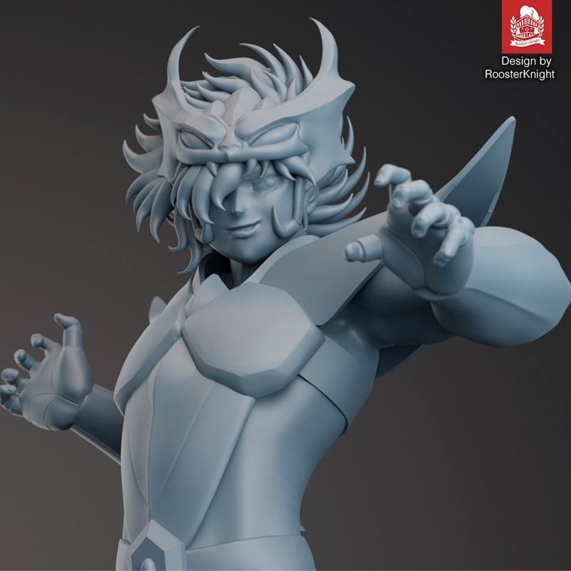 阿尔伯里希·德尔塔·梅格雷兹 3D打印模型|Alberich Delta Megrez – Saint Saiya Asgard Odin – 3D Print Model STL