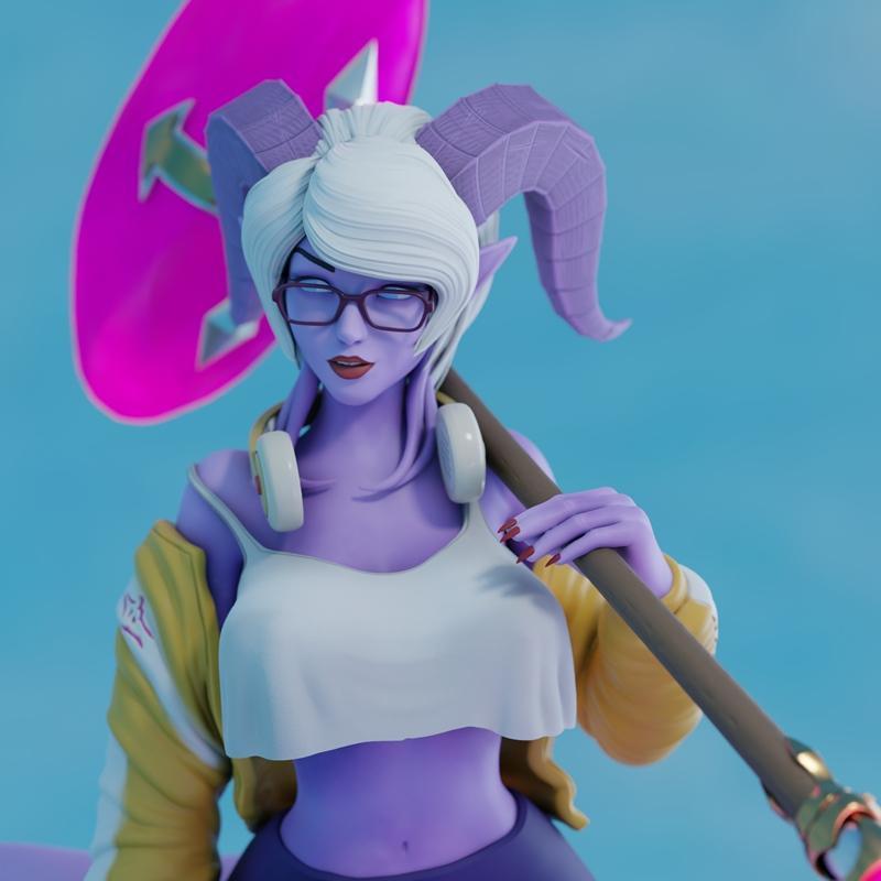 魔兽世界 Yrel 3D打印模型|Yrel – World of Warcraft – Momoji – 3D Print Model STL