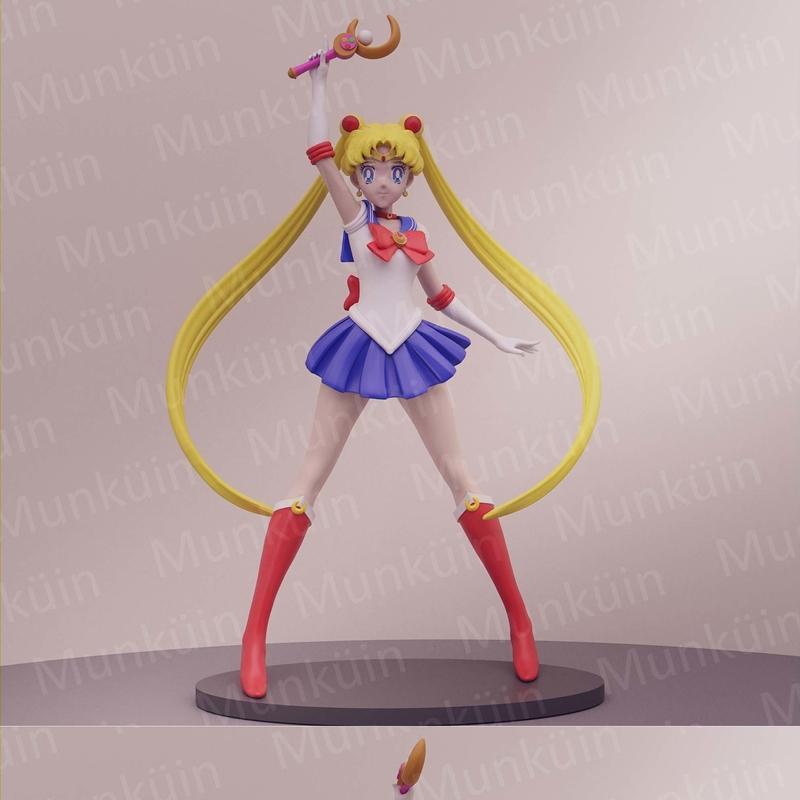 水手月 3D打印模型|Usagi Tsukino – Sailor moon – 3D Print Model STL