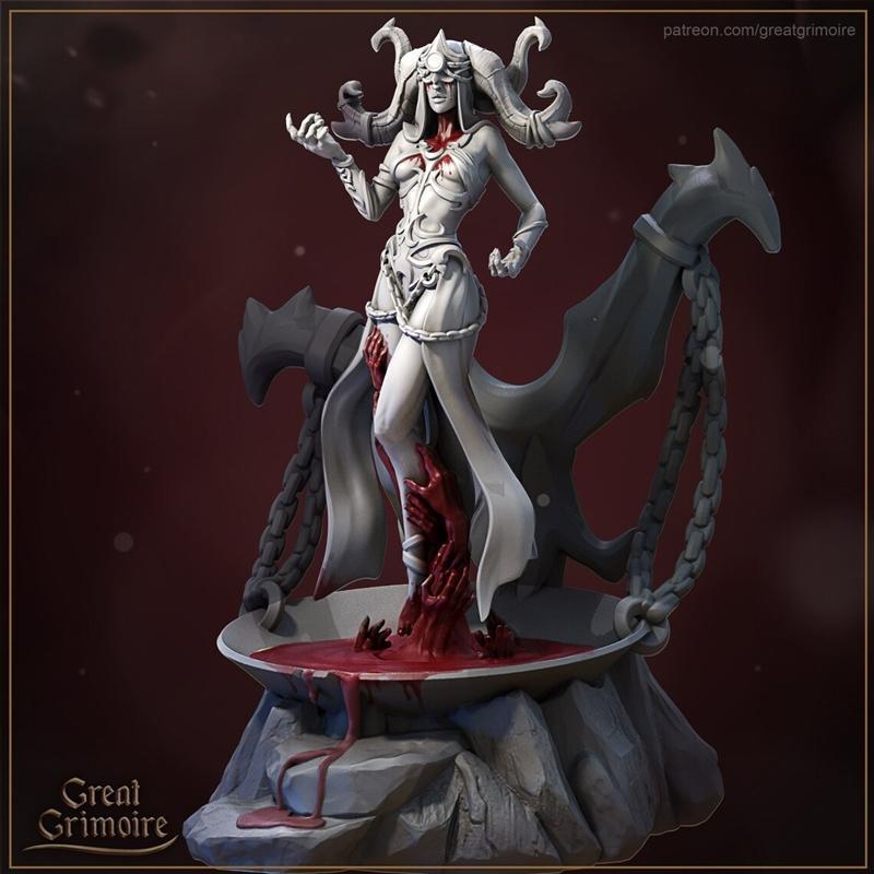 血色女巫Scarlett——3D打印模型|Scarlett the Blood Witch – 3D Print Model STL