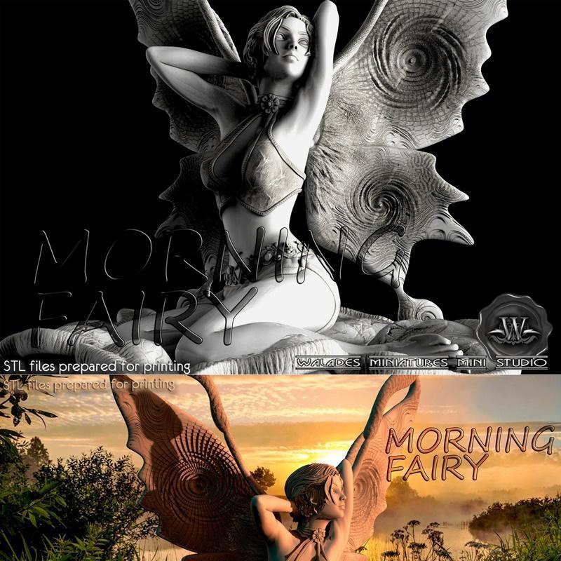 晨曦精灵 - 3D打印模型|Morning Fairy – 3D Print Model STL