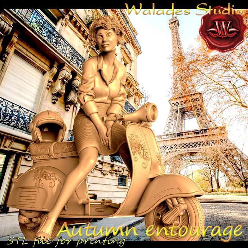 秋日集结——3D打印模型|Autumn entourage – 3D Print Model STL