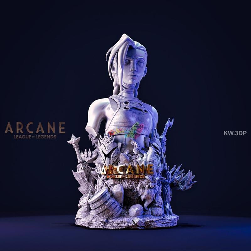 奇幻坐姿角色3D打印模型|Pedestal Arcane Jimx – 3D Print Model STL
