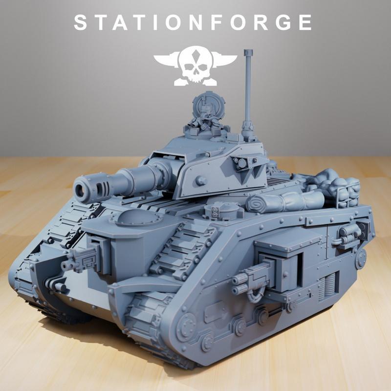 GrimGuard战甲 3D打印模型|GrimGuard – Battle Tank – 3D Print Model STL