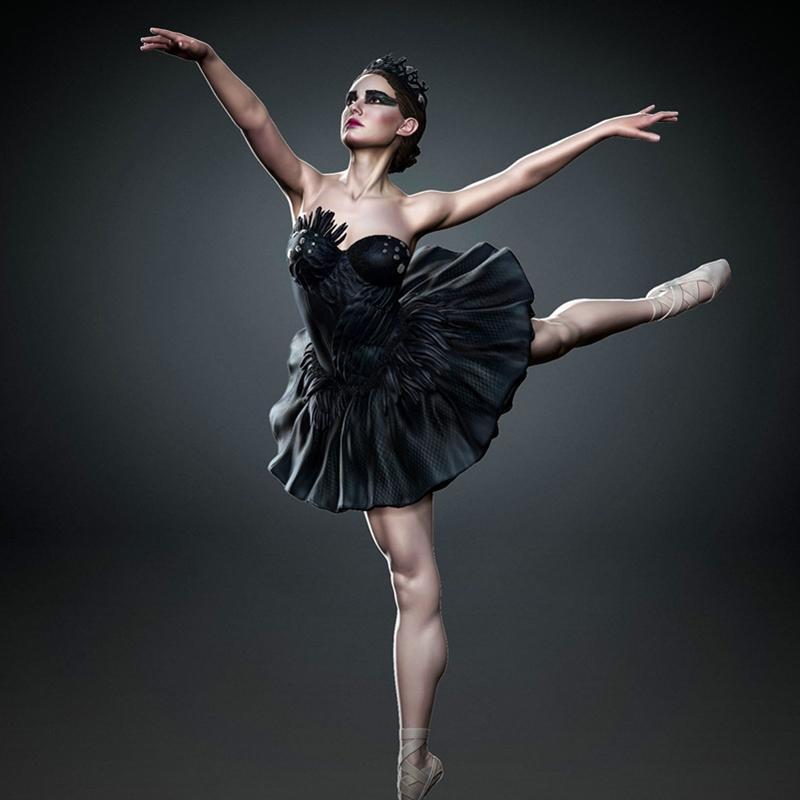 黑天鹅 - 3D打印模型|Black Swan – 3D Print Model STL
