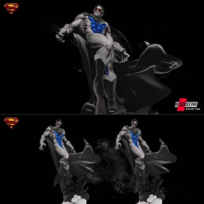 B3DSERK 剪影灭绝者雕像 3D打印模型|B3DSERK – Eradicator Statue and Bust – 3D Print Model STL