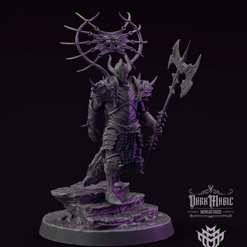 3D打印模型：死亡骑士装甲造型|Flesh Carapace Death Knight Pose 2 – 3D Print Model STL
