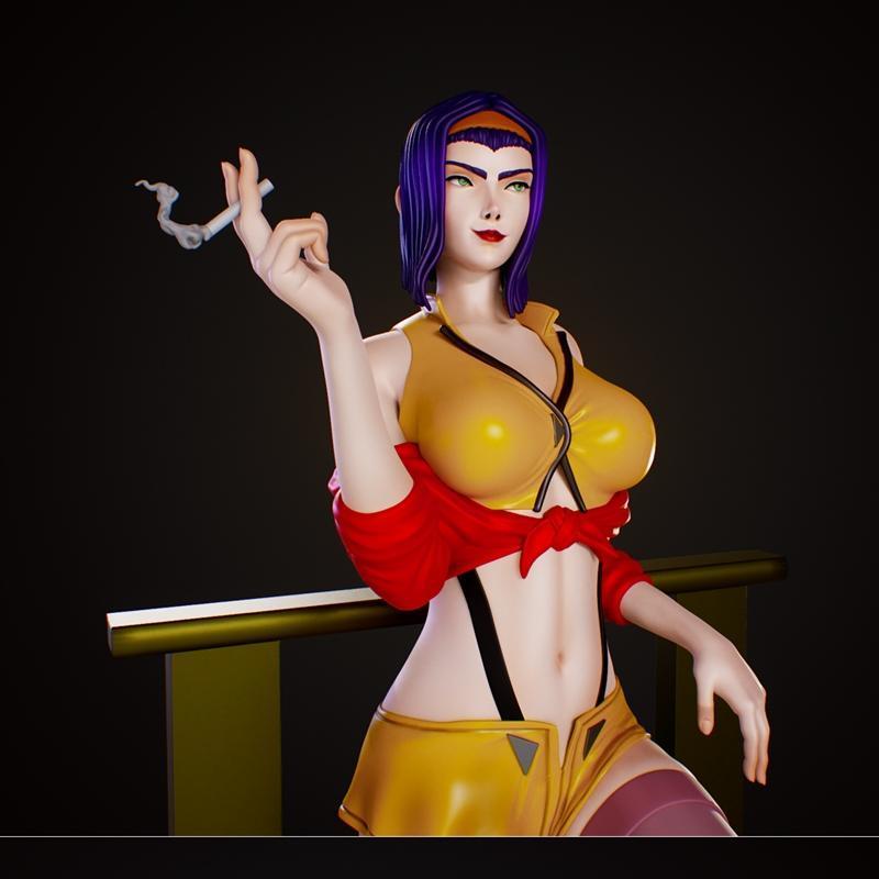 Faye Valentine 3D打印模型|Faye Valentine – 3D Print Model STL