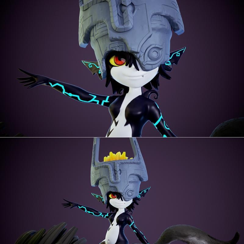 塞尔达传说-米娜-3D打印模型|Midna – The Legend of Zelda – 3D Print Model STL