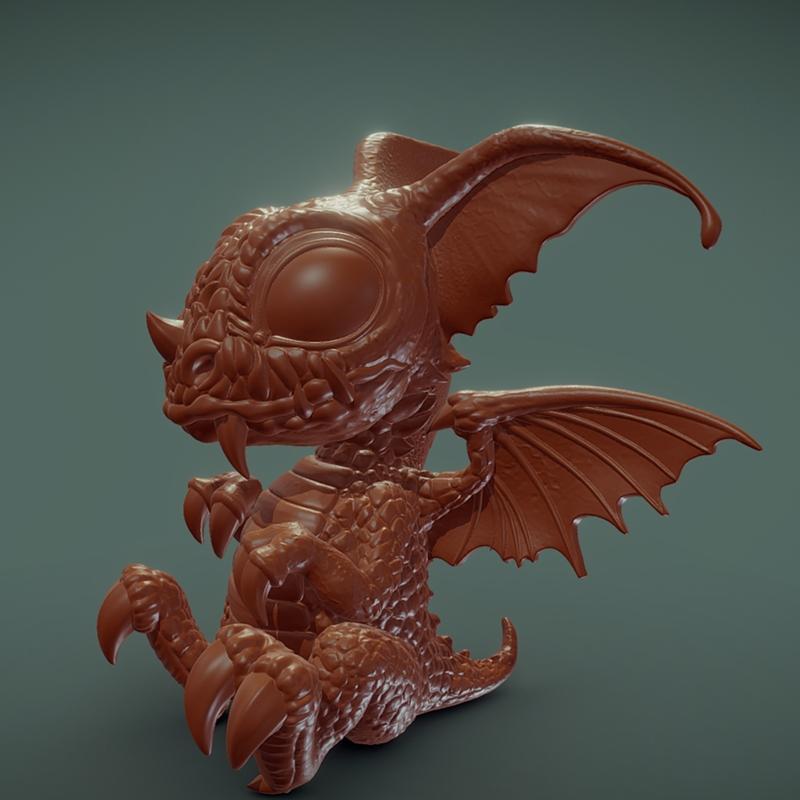 小龙维尔戈 3D打印模型|Little Dragon Vilgo – 3D Print Model STL