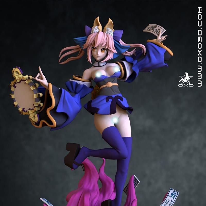 OXO3D - 妖怪少女塔玛莫 3D打印模型|OXO3D – Tamamo No Mae FGO – 3D Print Model STL