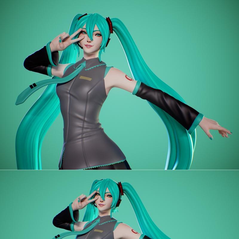 Hatsune Miku – Inaki Sculpts – 3D Print Model STL