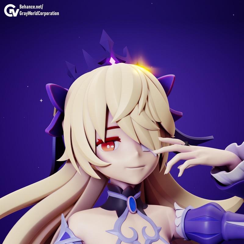 菲施尔夏日梦幻——3D打印模型|Fischl Ein Sommernachtstraum – 3D Print Model STL