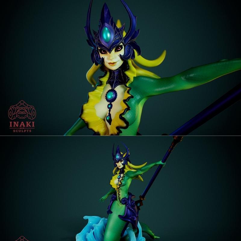 Nami - 英雄联盟 3D打印模型|Nami – League of Legends – Inaki Sculpts – 3D Print Model STL