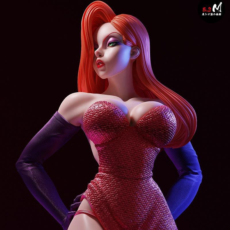 FAN 3D打印模型：E.S Monster - Jessica Rabbit|FAN Jessica Rabbit – E.S Monster – 3D Print Model STL