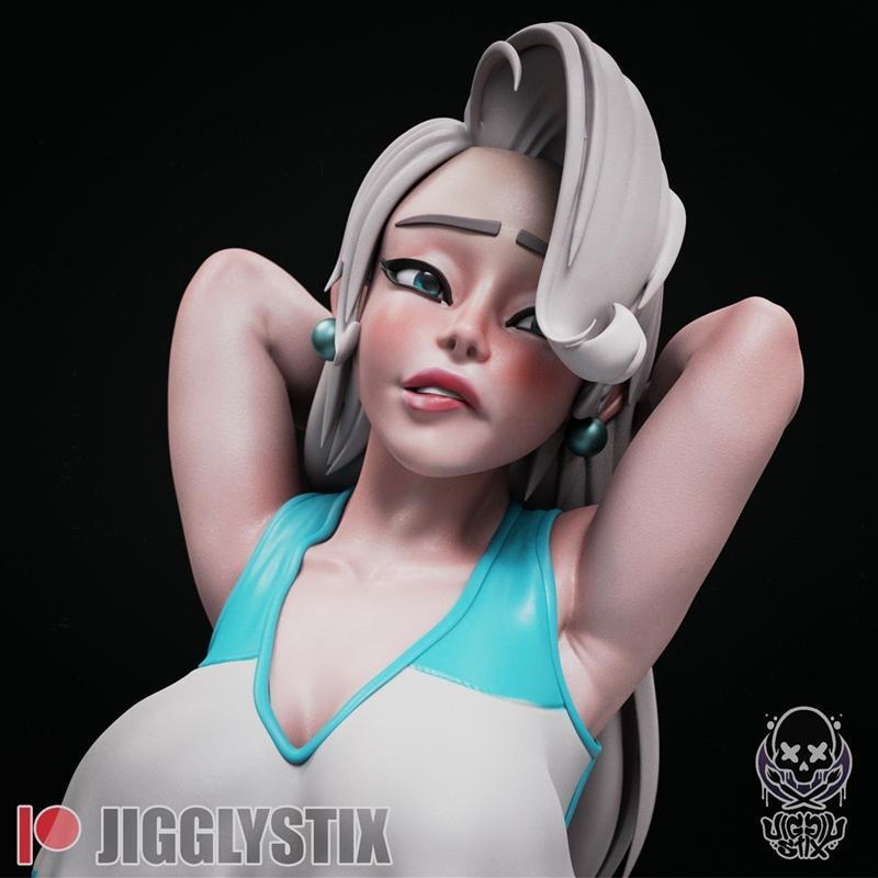 Gym Leader梅洛尼 Jigglystix 3D打印模型|Gym Leader Melony – Jigglystix – 3D Print Model STL