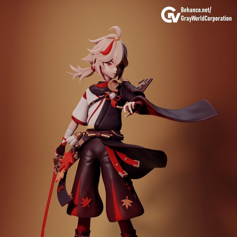 卡兹哈 3D打印模型|Kaedehara Kazuha 2 – 3D Print Model STL