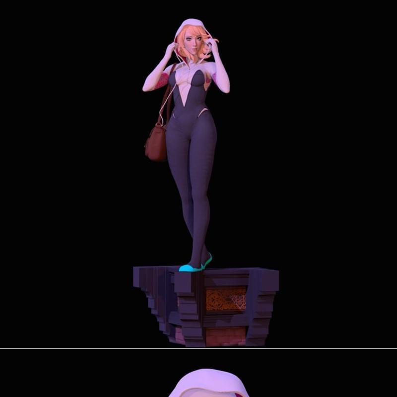 蜘蛛格温 3D打印模型|Spider Gwen – 3D Print Model STL