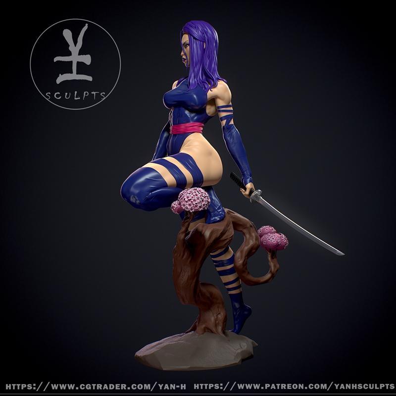 Psylocke 3D打印模型|Psylocke – Yan-H – 3D Print Model STL