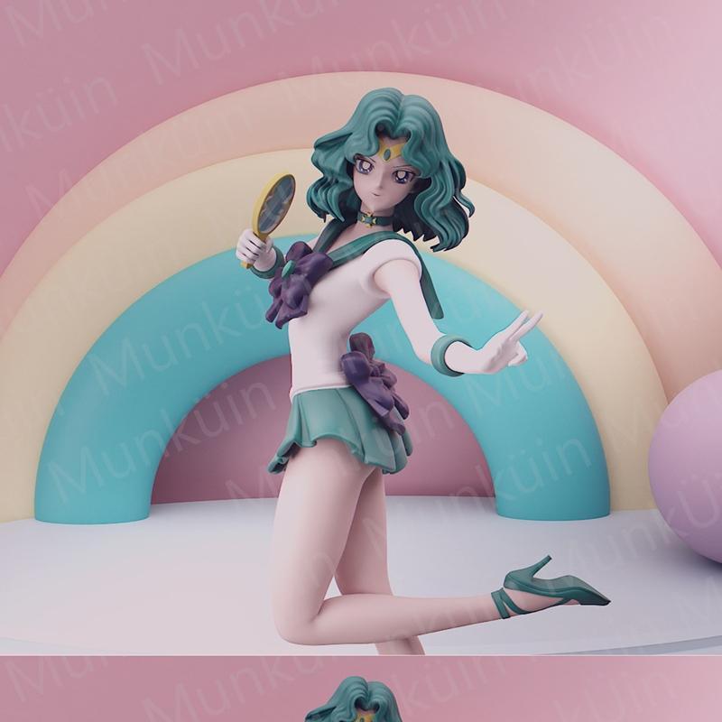 海王星粉丝艺术3D打印模型|Sailor Neptune Fan Art – 3D Print Model STL