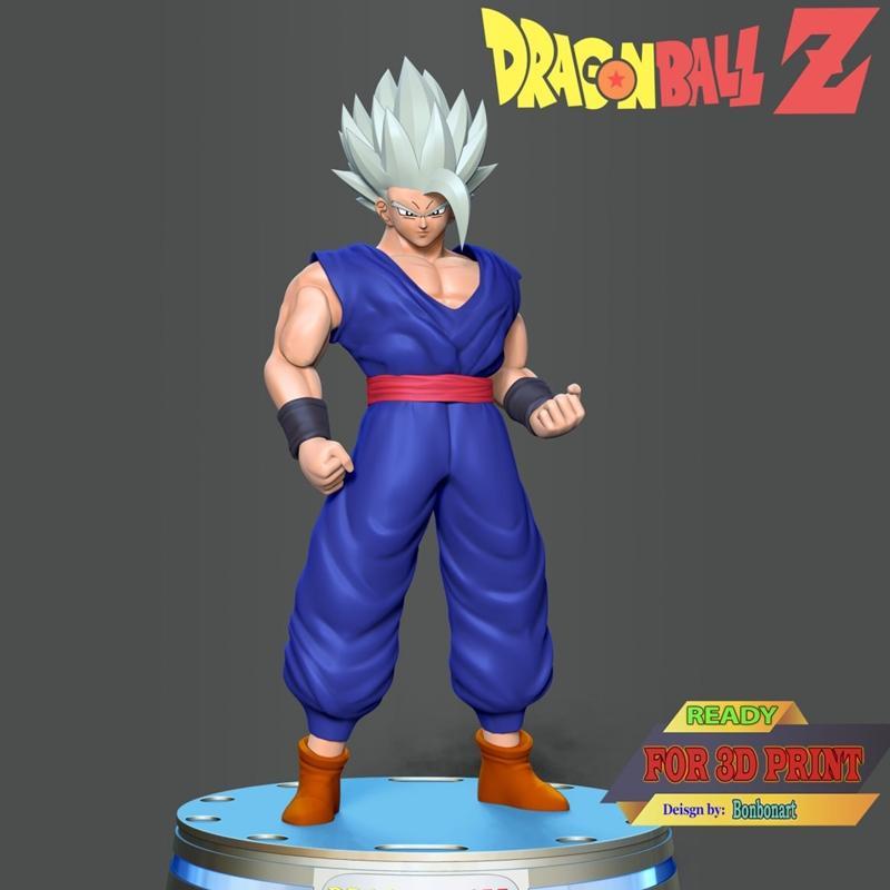 悟饭 beast 3D打印模型|Gohan Beast – 3D Print Model STL