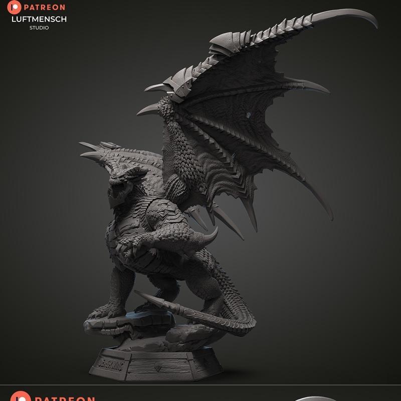 死亡之翼 3D打印模型|Luftmensch – Deathwing – 3D Print Model STL