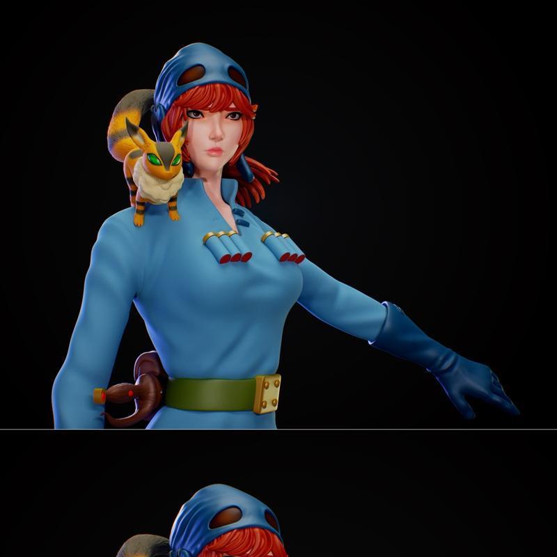 纳尔西卡 3D打印模型|Nausicaa – 3D Print Model STL