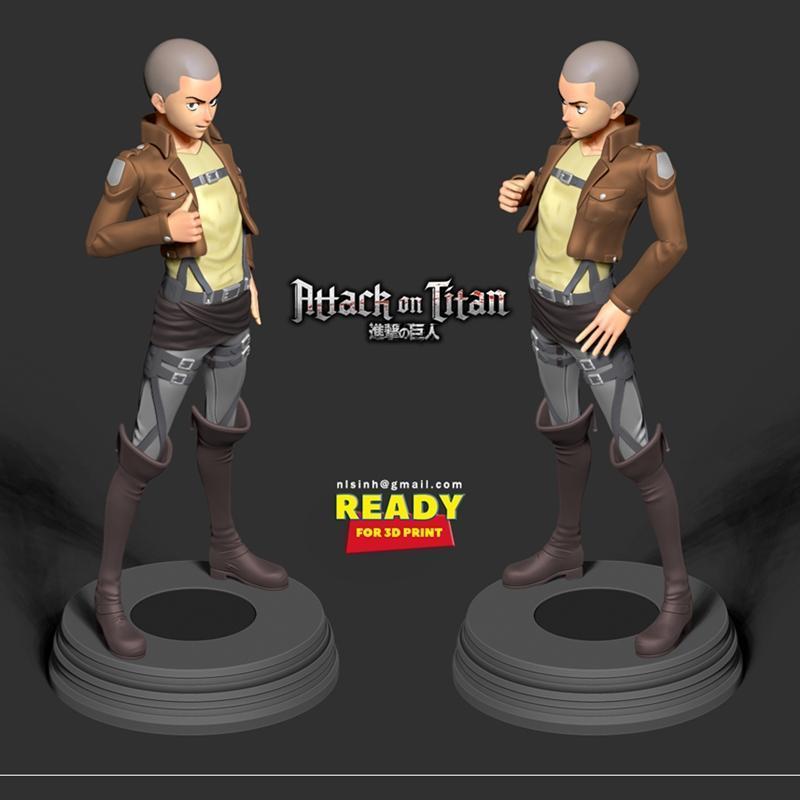 《进击的巨人》康妮·斯普林格 3D打印模型|Attack on Titan – Connie Springer – 3D Print Model STL