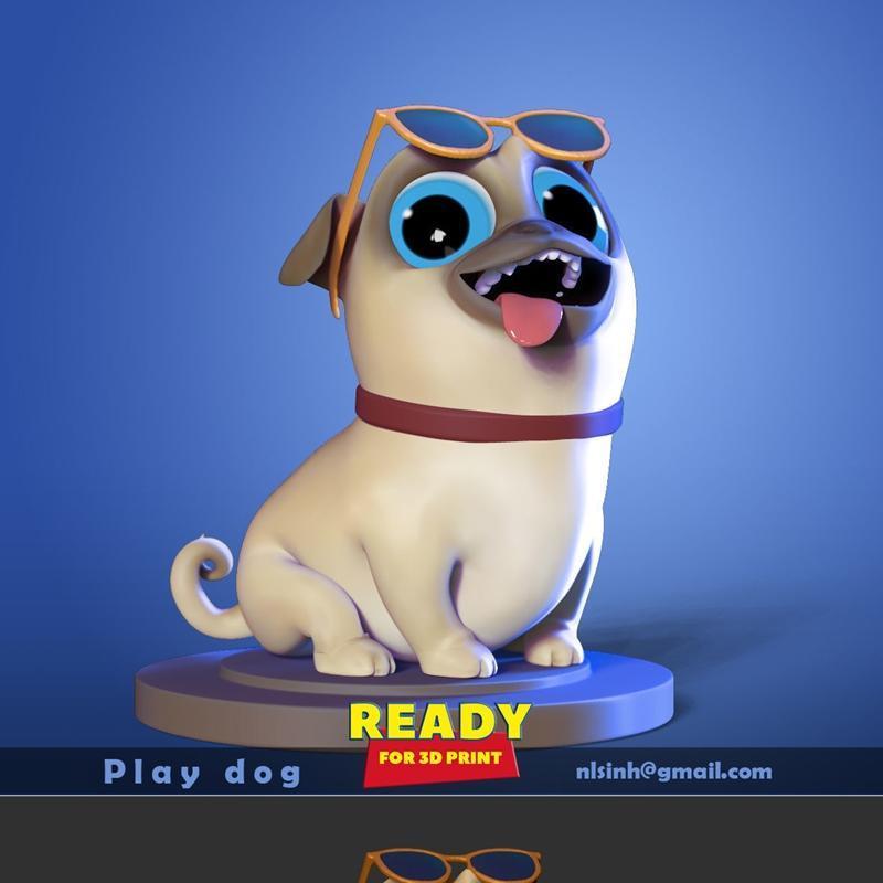 Play Dog - 3D打印模型|Play Dog – 3D Print Model STL