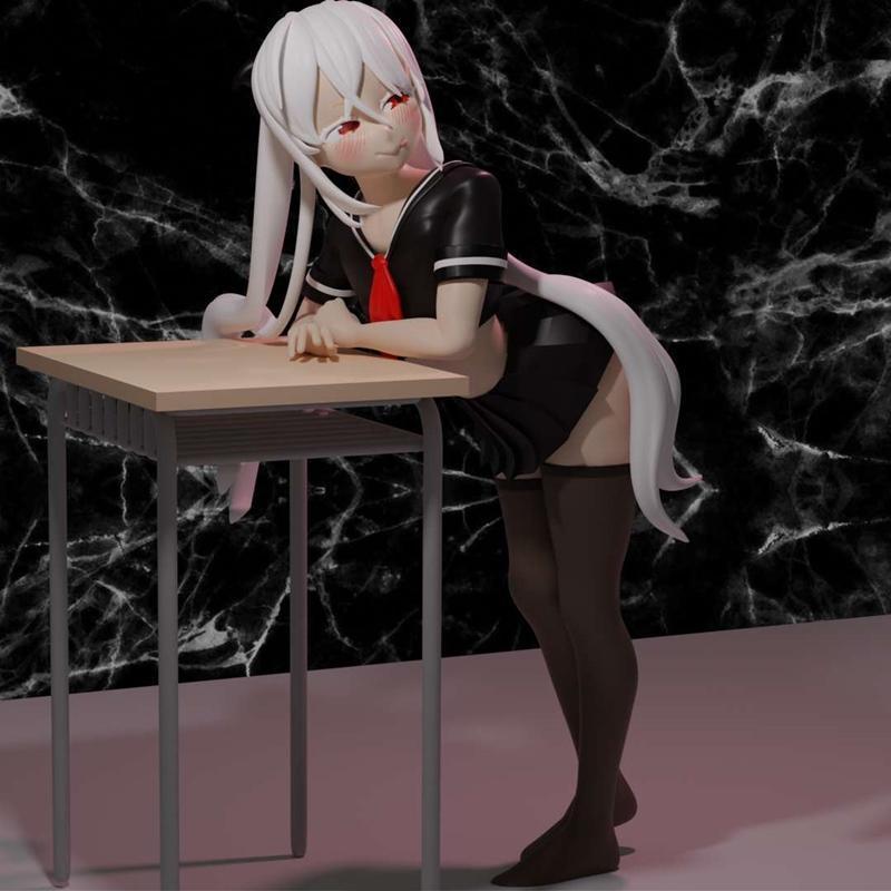 傲娇恶魔女——3D打印模型|Bratty Succubus – 3D Print Model STL