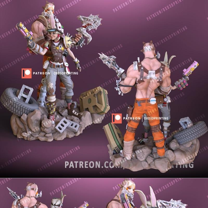 OXO3D - 边界边境 - 小蒂娜·克雷格 3D打印模型|OXO3D – Tiny Tina Kreig Borderlands – 3D Print Model STL