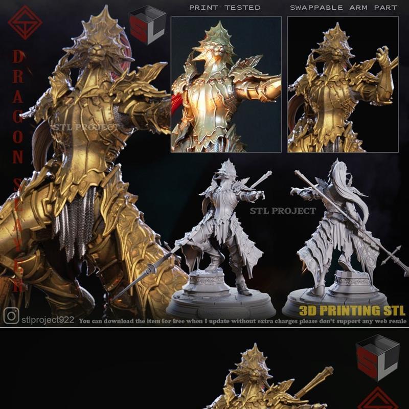 龙之 Slayer 3D打印模型|Dragon Slayer – 3D Print Model STL