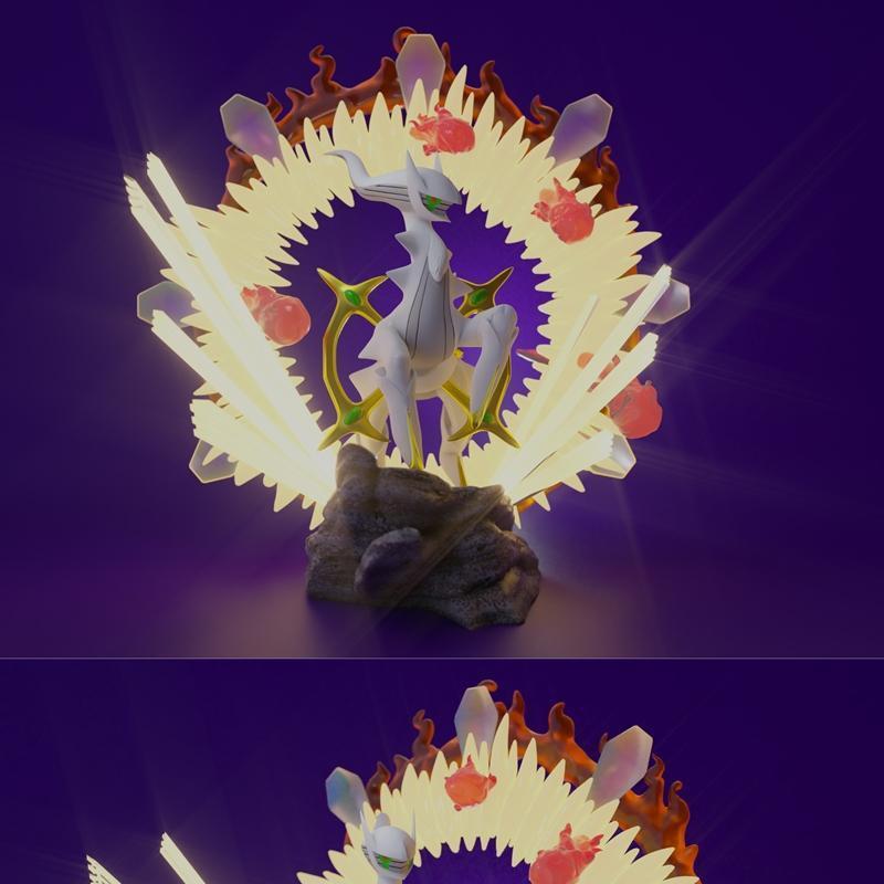 宝可梦Arceus 3D打印模型|Arceus – Pokemon – 3D Print Model STL