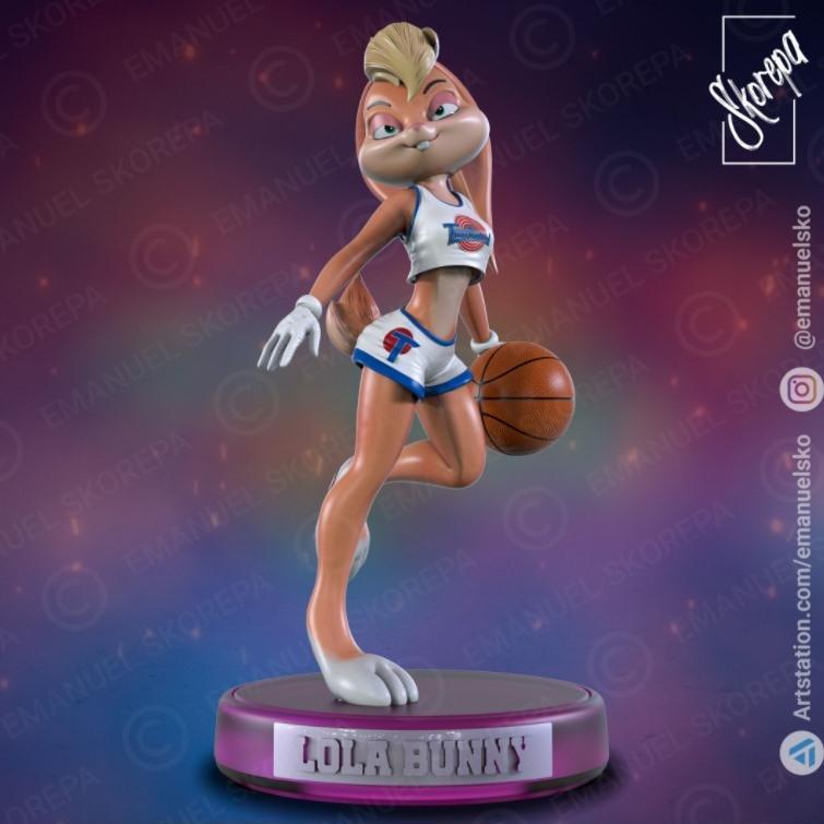 洛莉兔 时空大作战 3D打印模型|Lola Bunny – Space Jam – 3D Print Model STL