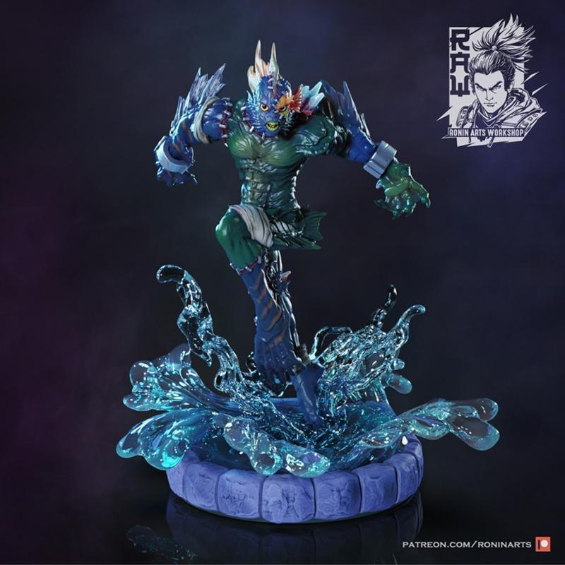 Alpheus 海洋拼布怪兽 3D打印模型|Alpheus – Patchwork Sea Monster – 3D Print Model STL