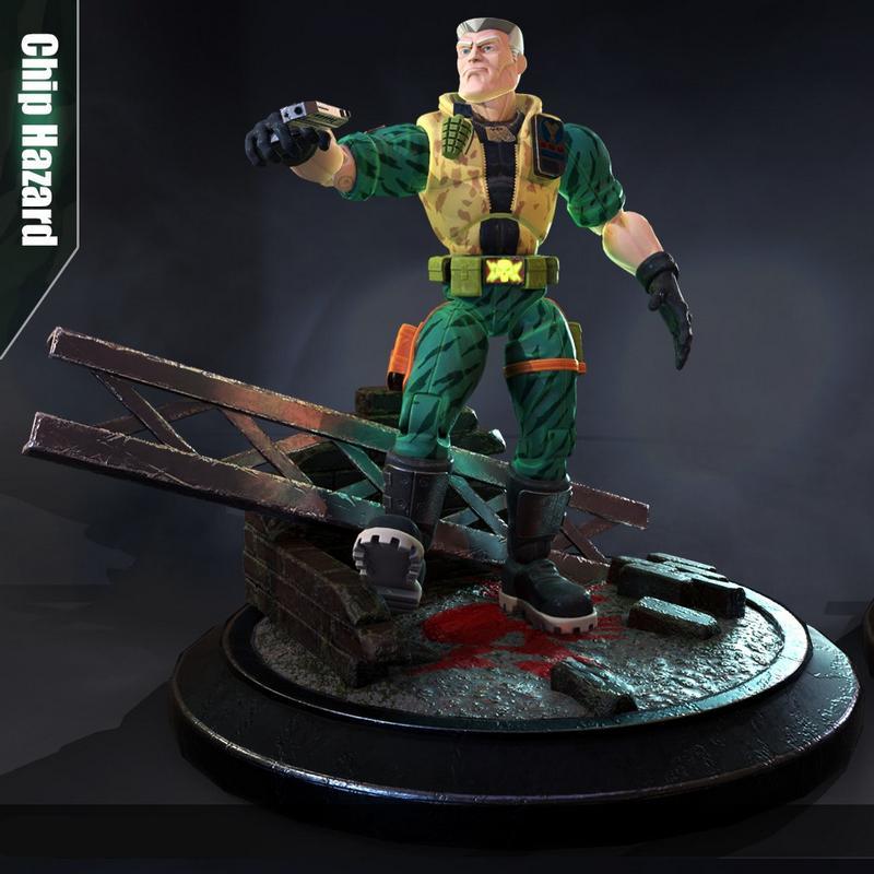 小兵模型 - 《小兵》3D打印雕塑|Small Soldiers – Chip Hazzard – 3D Print Model STL