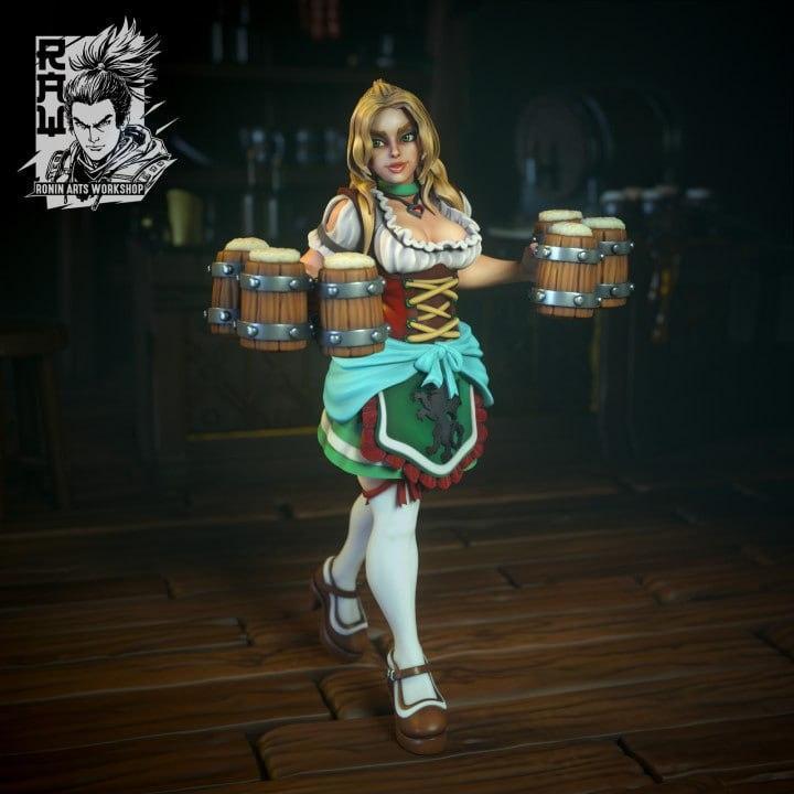 Demi The Barmaid 3D打印模型|Demi The Barmaid – 3D Print Model STL