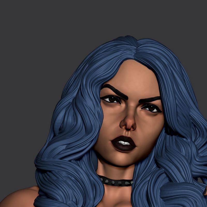 哥特少女 3D打印模型|Gothic Girl – 3D Print Model STL