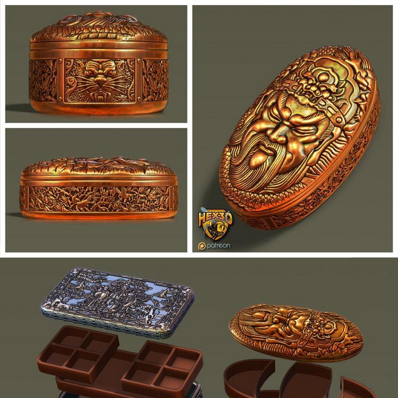 3D打印模型：精灵宝可梦收藏盒套装|Jewelry Box Set – 3D Print Model STL