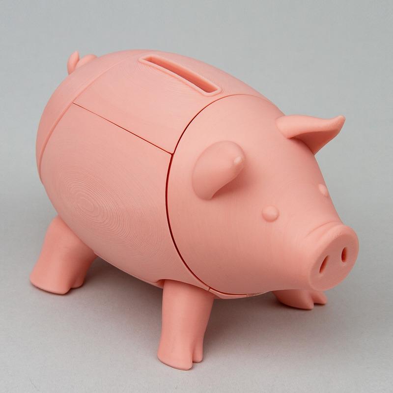 Fab365 - 可折叠存钱罐 - 3D打印模型|Fab365 – Foldable Piggy Bank – 3D Print Model STL
