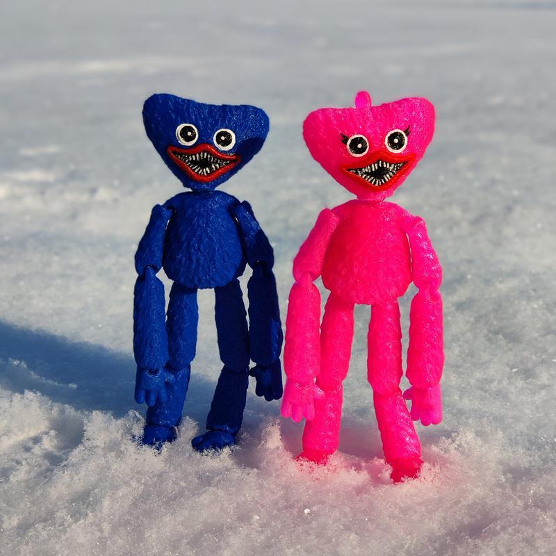 可打印3D模型：Huggy Wuggy角色造型|Flexi Monster Toy Huggy Wuggy – 3D Print Model STL