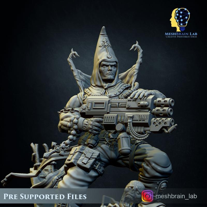 托克马达帝国审问官 3D打印模型|Imperial inquisitor Torquemada – 3D Print Model STL