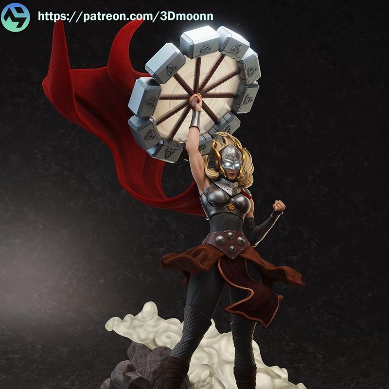 3D打印模型：Jane Foster角色造型|3DMoonn – Jane Foster – 3D Print Model STL